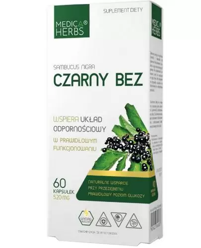Medica Herbs Czarny Bez 60 kapsułek zdjęcie