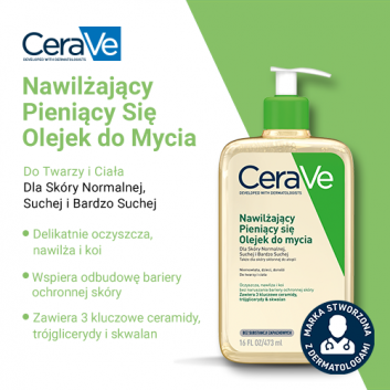 CeraVe nawilżający pieniący się olejek do mycia 473 ml