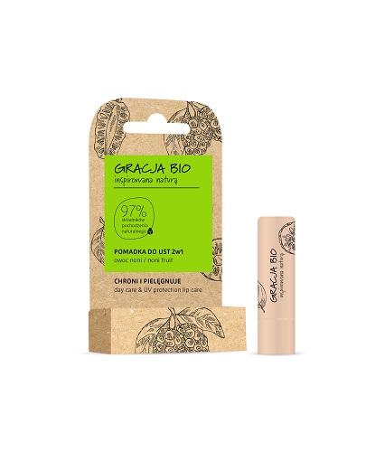 Gracja Bio Pomadka do ust 2w1 Owoc noni - 5 g - cena, opinie, właściwości  zdjęcie