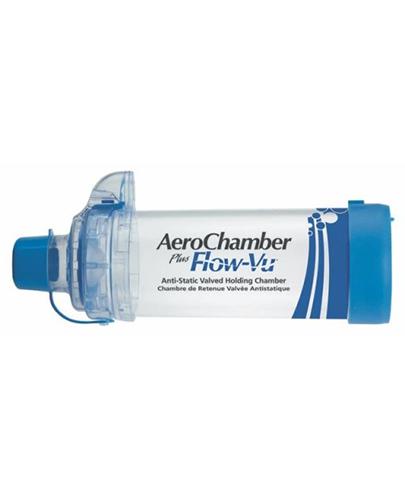 Aerochamber Plus FLOW VU Komora inhalacyjna z ustnikiem dla dorosłych, 1 szt., cena, wskazania, właściwości zdjęcie