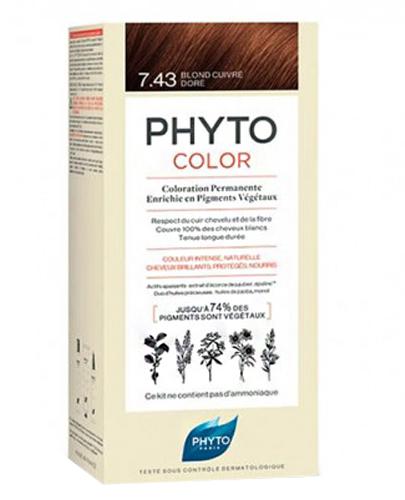 PHYTOCOLOR Farba do włosów 7.43 miedziany złoty blond, 1 szt., cena, opinie, wskazania zdjęcie