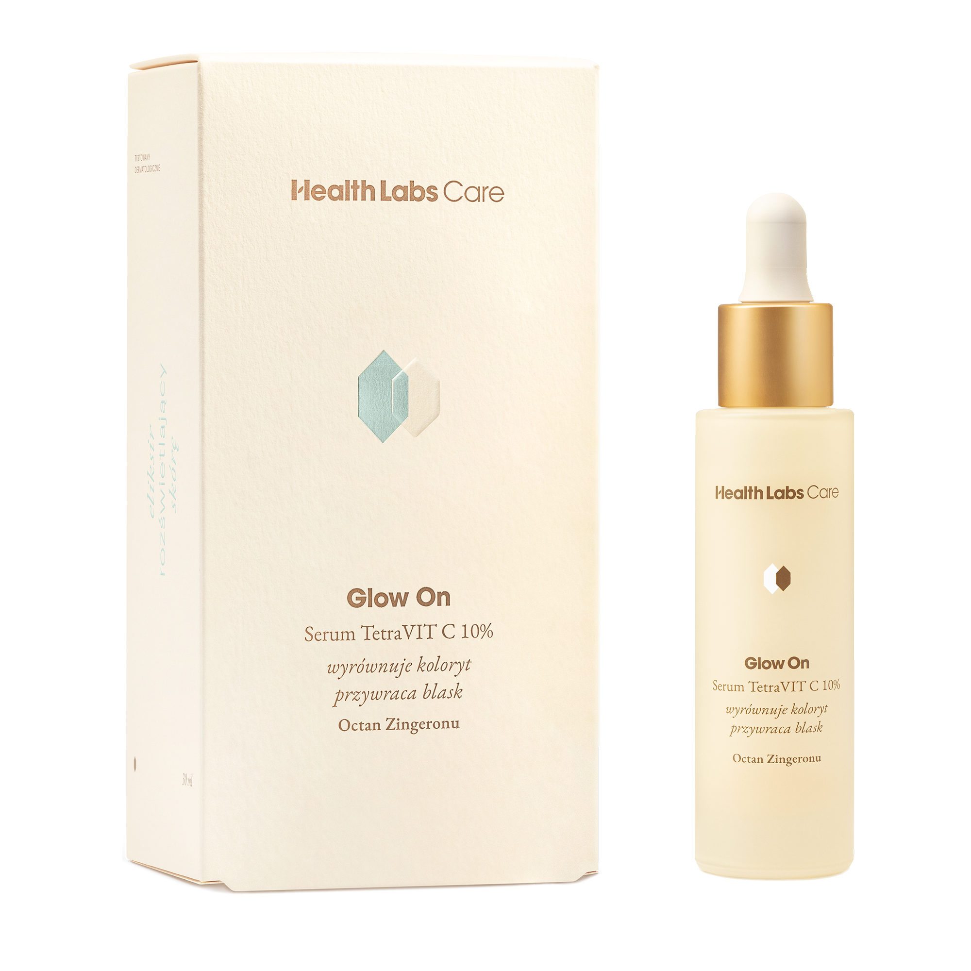 Health Labs Care, Glow On, serum TetraVit C 10%, 30 ml