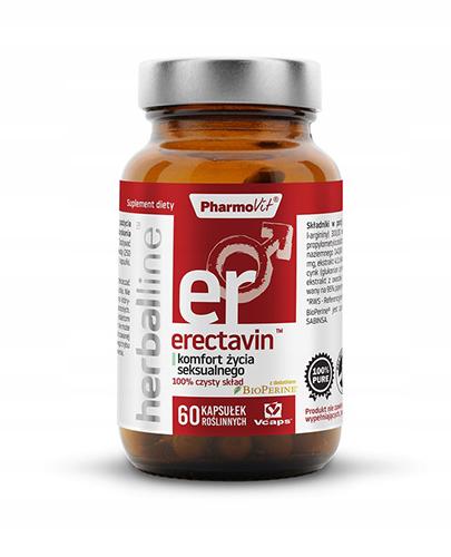PharmoVit Herballine Erectavin - 60 kaps. - cena, opinie, właściwości  zdjęcie
