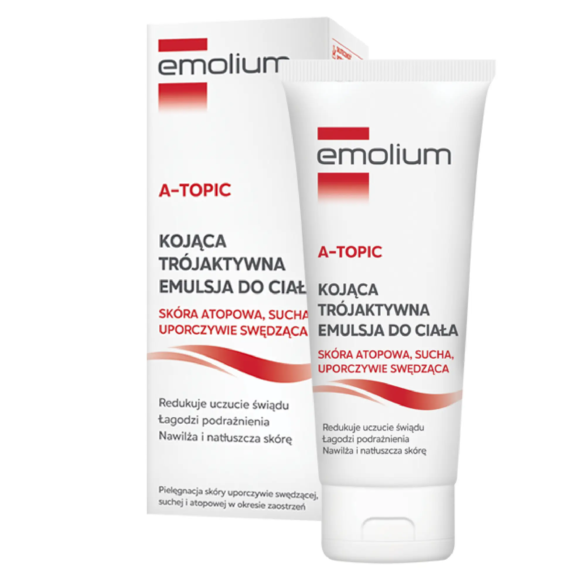 Emolium A-topic, kojąca trójaktywna emulsja do ciała, 200 ml zdjęcie