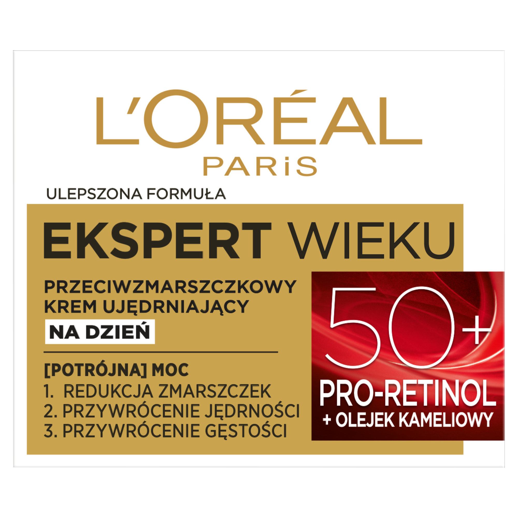L'OREAL EKSPERT WIEKU Przeciwzmarszczkowy krem ujędrniający na dzień 50+, 50 ml zdjęcie