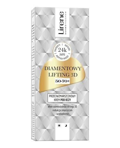 Lirene Diamentowy Lifting 3D Przeciwzmarszczkowy Krem pod oczy 50-70+ 15 ml zdjęcie
