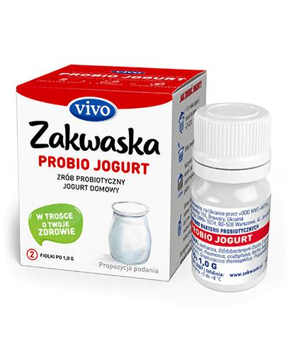 Vivo Zakwaska Probio Jogurt Żywe kultury bakterii do przygotowania jogurtu probiotycznego - 2 x 1 g - cena, opinie, stosowanie  zdjęcie