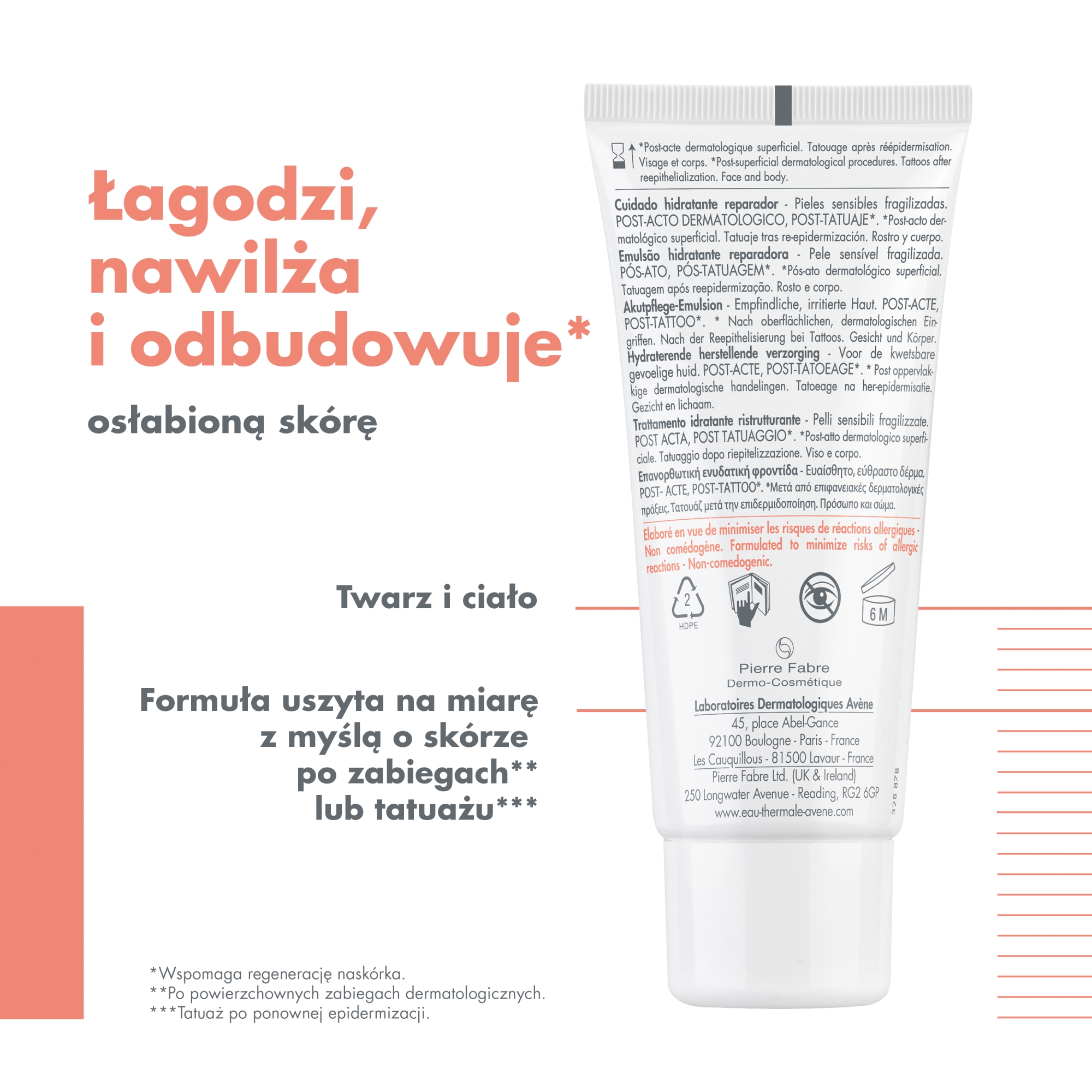 Avene Cicalfate+ Nawilżająca emulsja regenerująca 40 ml