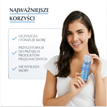 Eucerin Dermatoclean Hyaluron Płyn micelarny 3w1 do skóry wrażliwej, 400 ml, cena, opinie, skład