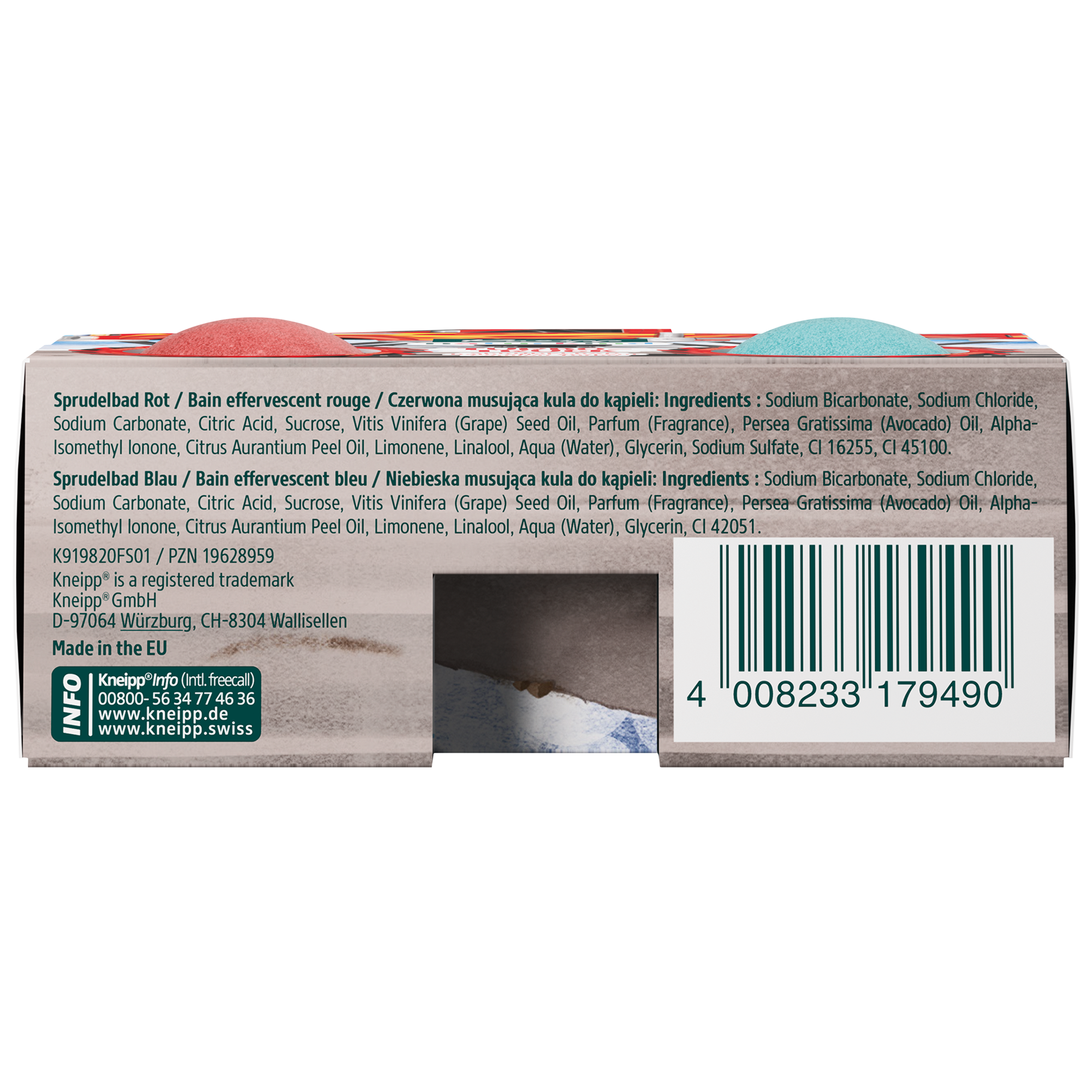 Kneipp naturkind Musująca figurka do kąpieli Turbo-Truck o zapachu porzeczki , 1 sztuka