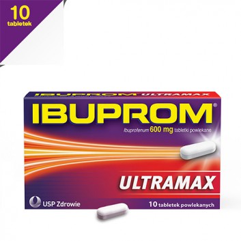 Ibuprom Ultramax 600mg 10 tabletek powlekanych
