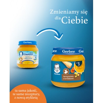 Nestlé Gerber Jarzynowa z królikiem po 5 miesiącu 125 g