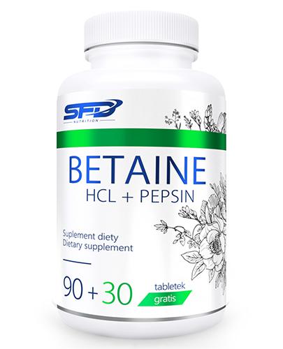 SFD Betaine HCL Pepsin, 120 tabl., cena, opinie, stosowanie zdjęcie