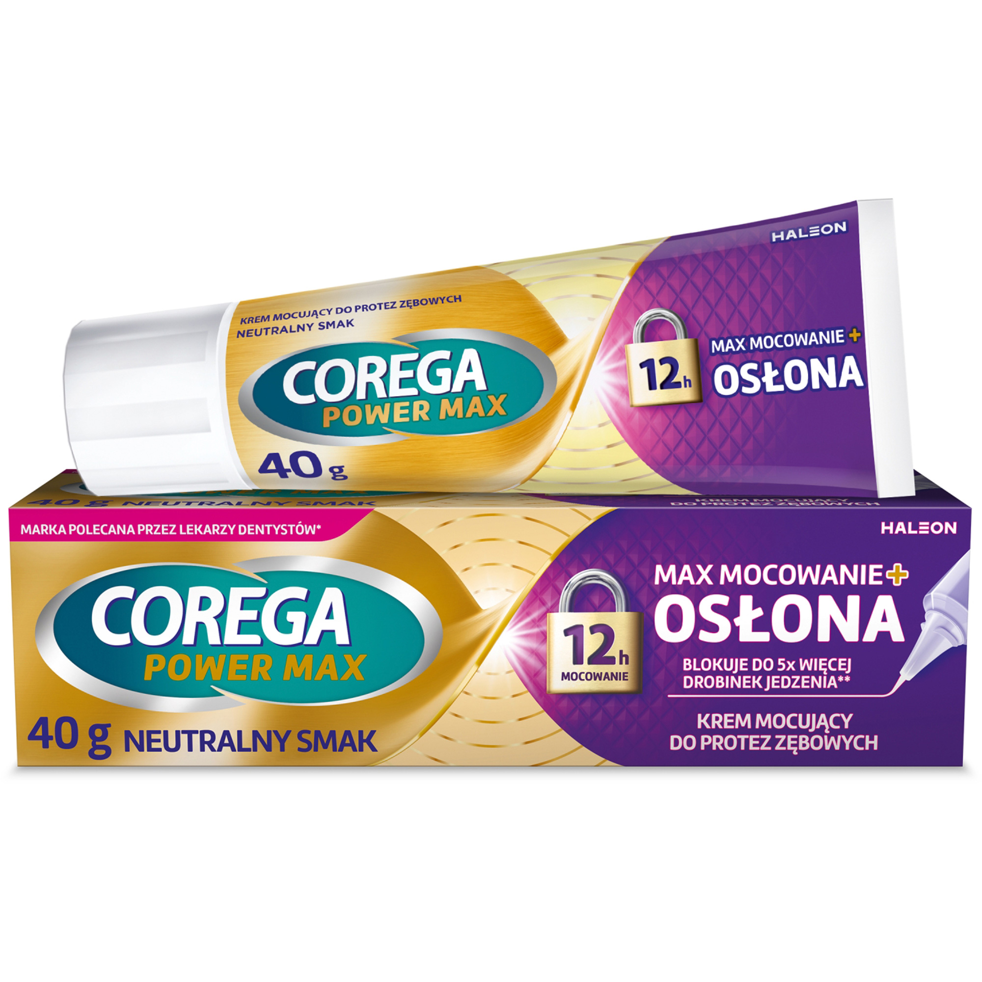 Corega Max Osłona krem mocujący do protez zębowych 40 g zdjęcie