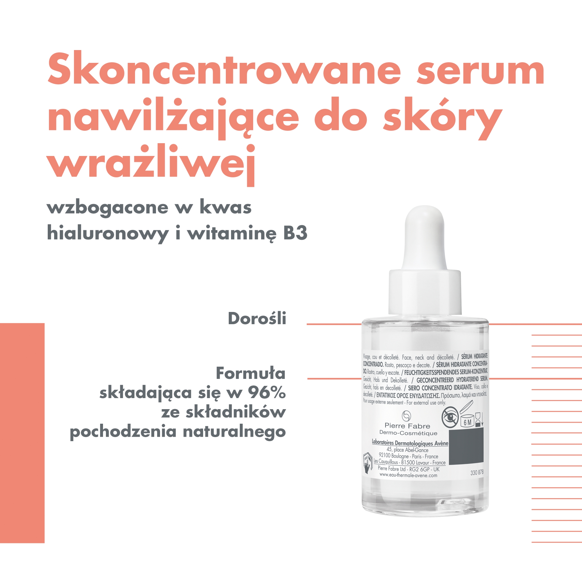 Avene Hydrance Boost skoncentrowane serum nawilżające 30 ml