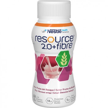 Resource 2.0 + Fibre preparat odżywczy w płynie smak owoców leśnych 4x 200 ml
