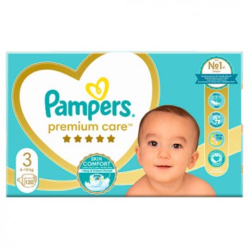Pampers pieluchy Premium Care rozmiar 3, 120 sztuk pieluszek