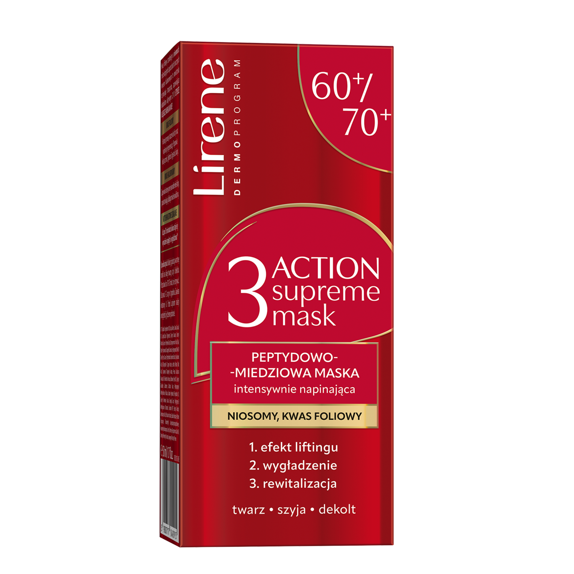 Lirene Peptydowo-miedziowa maska intensywnie napinająca 60/70+, 50 ml zdjęcie