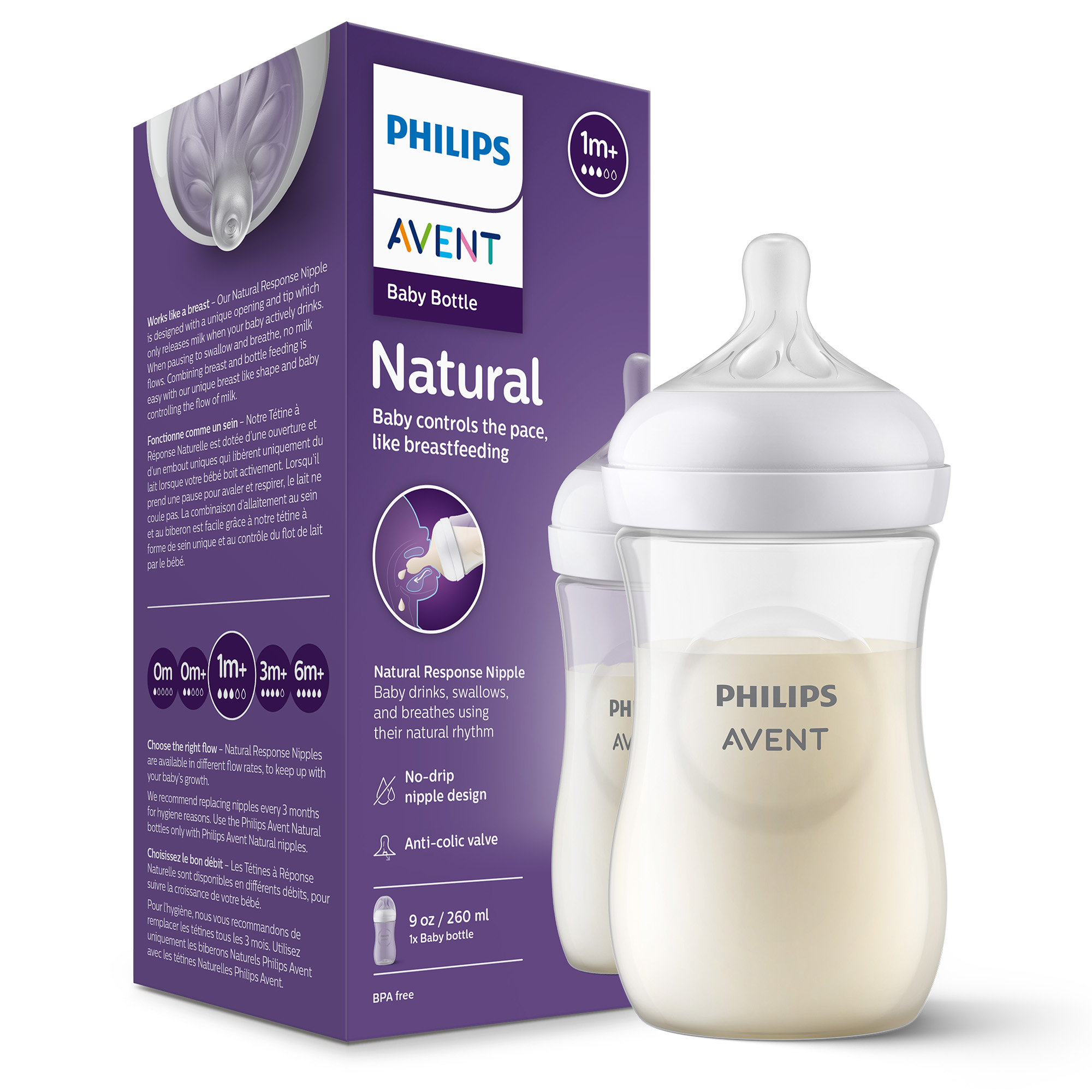 Avent Philips Natural Response butelka 1m+ 260 ml [SCY903/01] zdjęcie