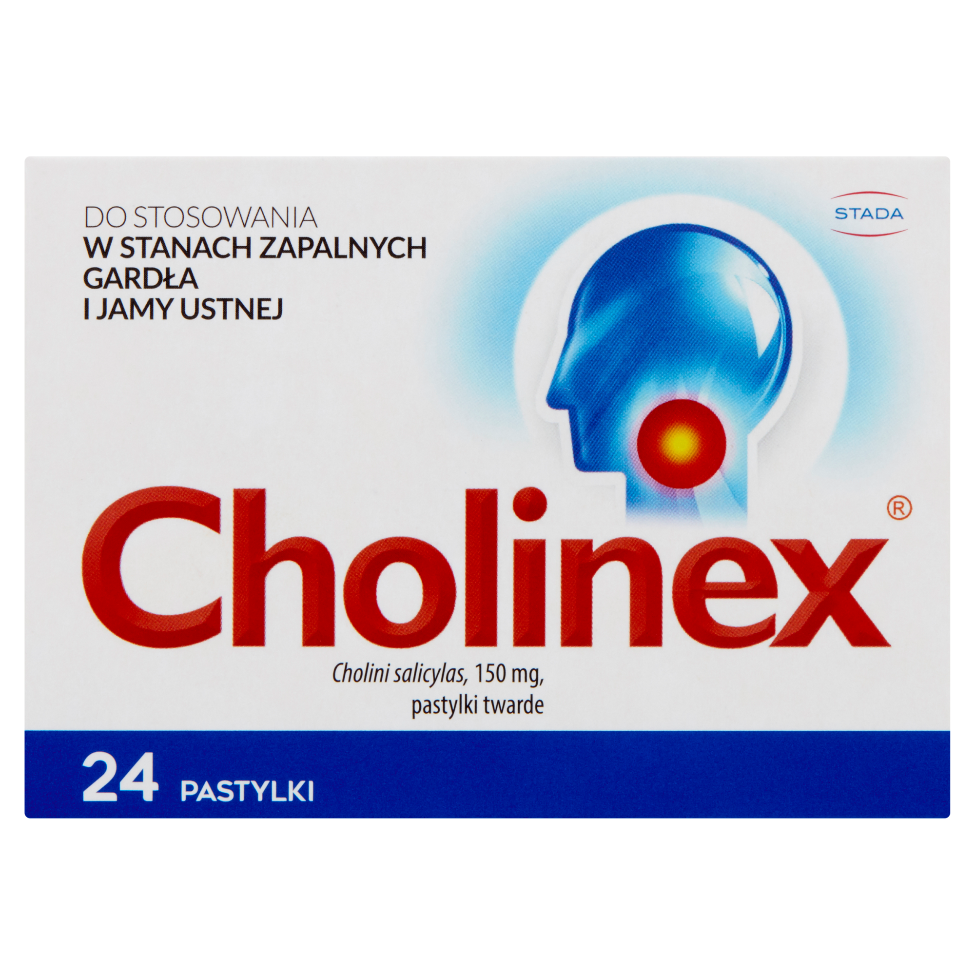 Cholinex pastylki do ssania na ból gardła 24 sztuki  zdjęcie