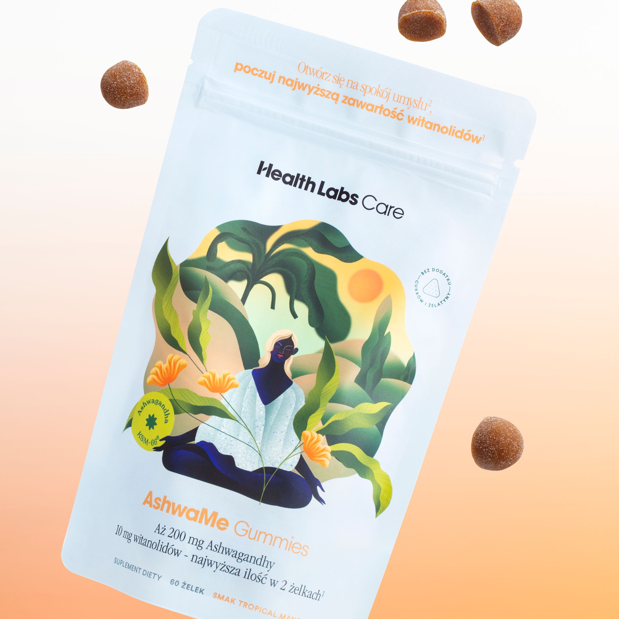 Health Labs Care, AshwaMe Gummies, żelki, 60 sztuk