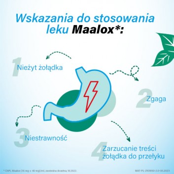 MAALOX Zawiesina doustna, na zgagę i nadkwaśność, 250 ml