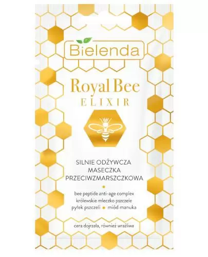 Bielenda Royal Bee Elixir Silnie odżywcza maseczka przeciwzmarszczkowa, 8 g zdjęcie