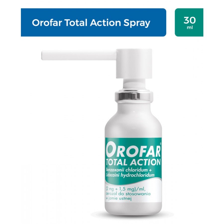 OROFAR TOTAL ACTION Aerozol na gardło - 30 ml