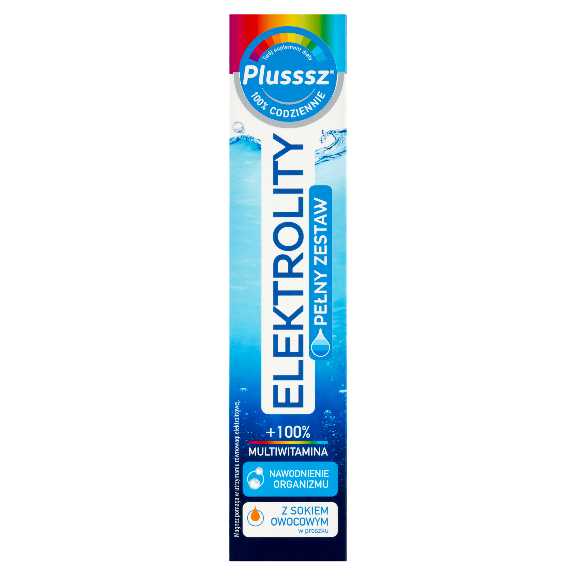 Plusssz Elektrolity + 100% Multiwitamina, smak ananas-mango, 24 tabletki musujące zdjęcie