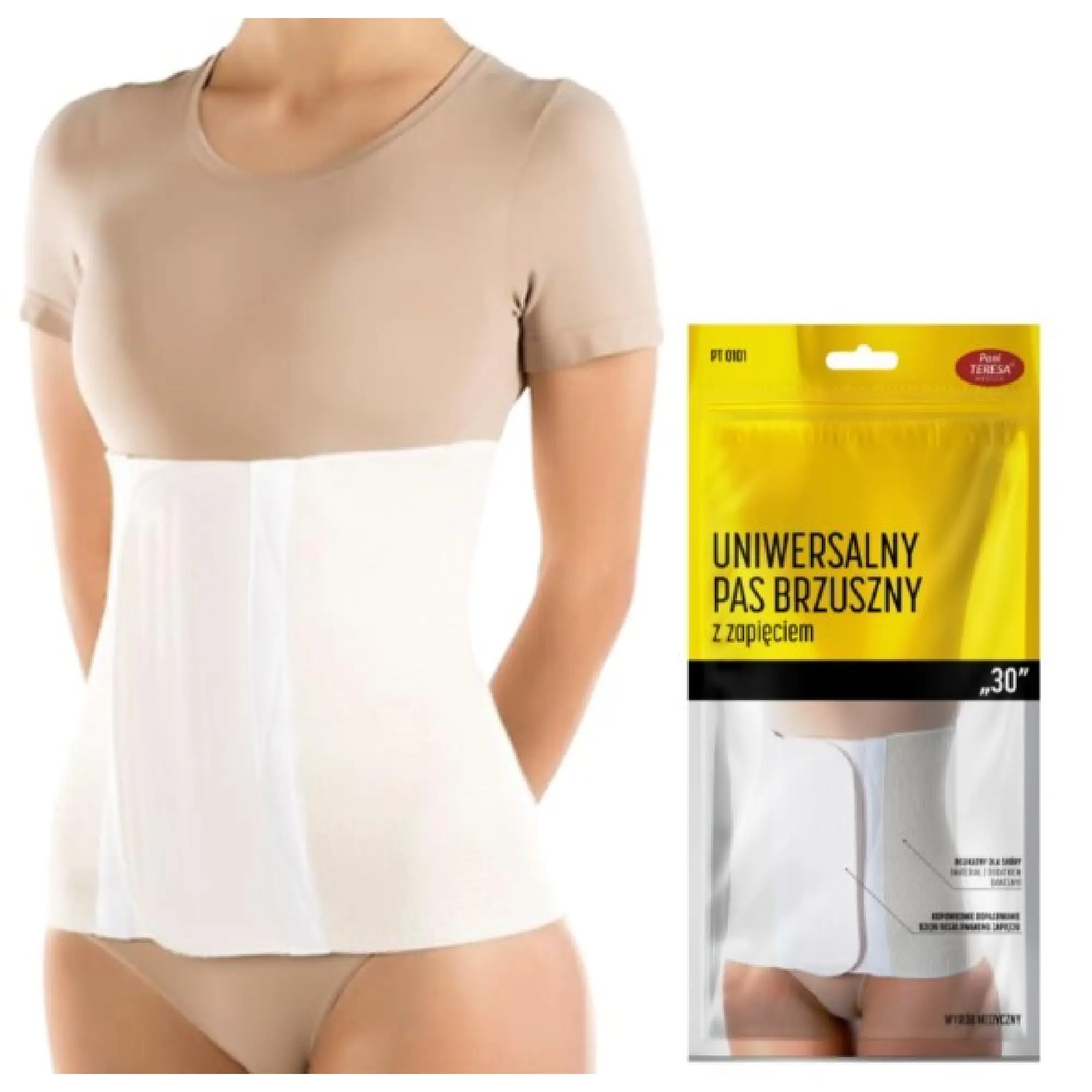 Pani Teresa uniwersalny pas brzuszny 30 rozmiar L [101L],  1 sztuka