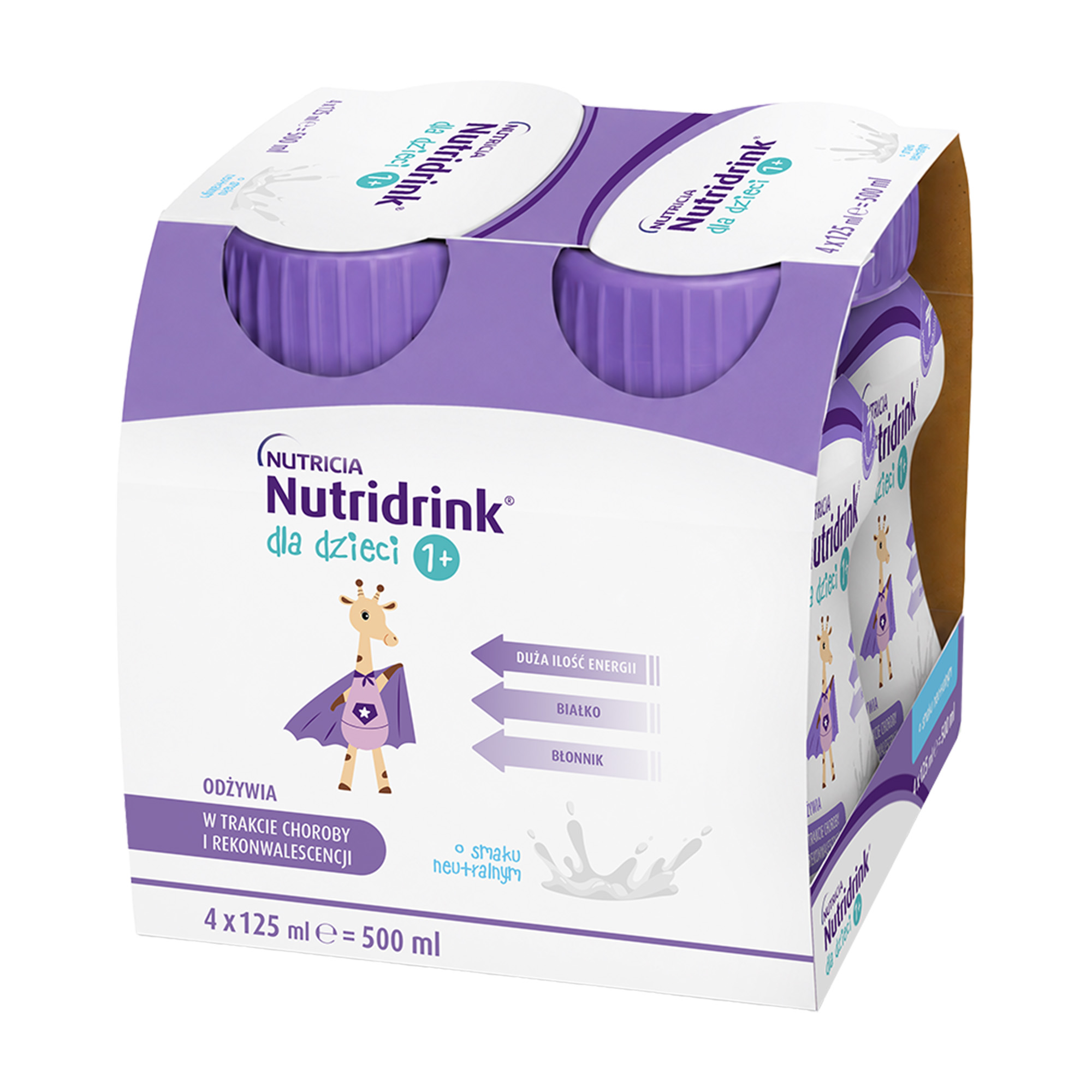 Nutridrink dla dzieci o smaku neutralnym, 4x125 ml zdjęcie