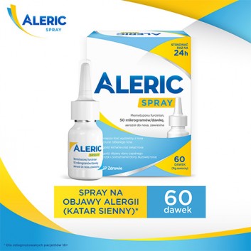 Aleric Spray aerozol do nosa, 60 dawek