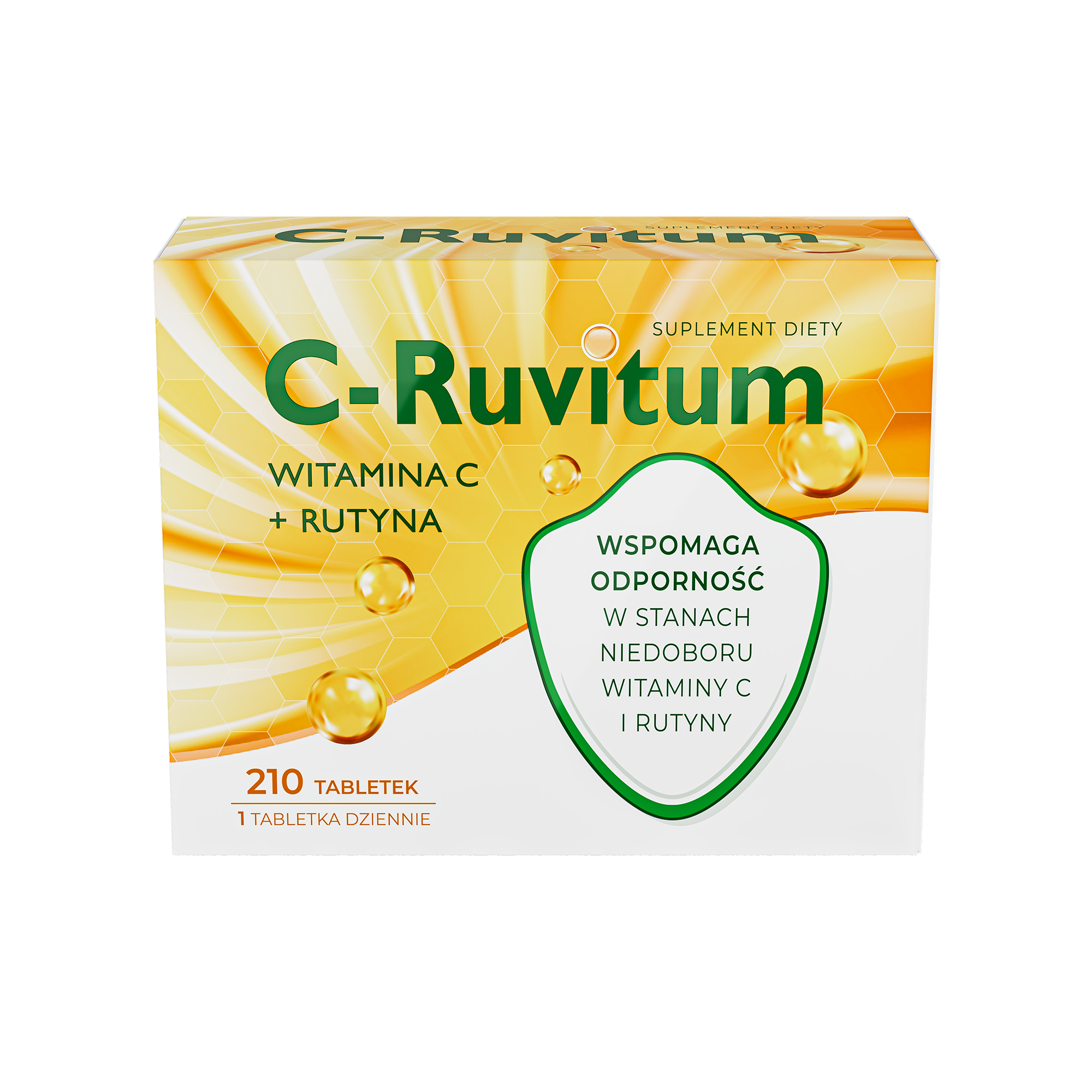 C-Ruvitum Witamina C + Rutyna, tabletki, 210 sztuk