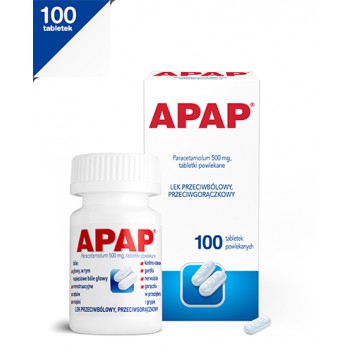 Apap 500mg 100 tabletek