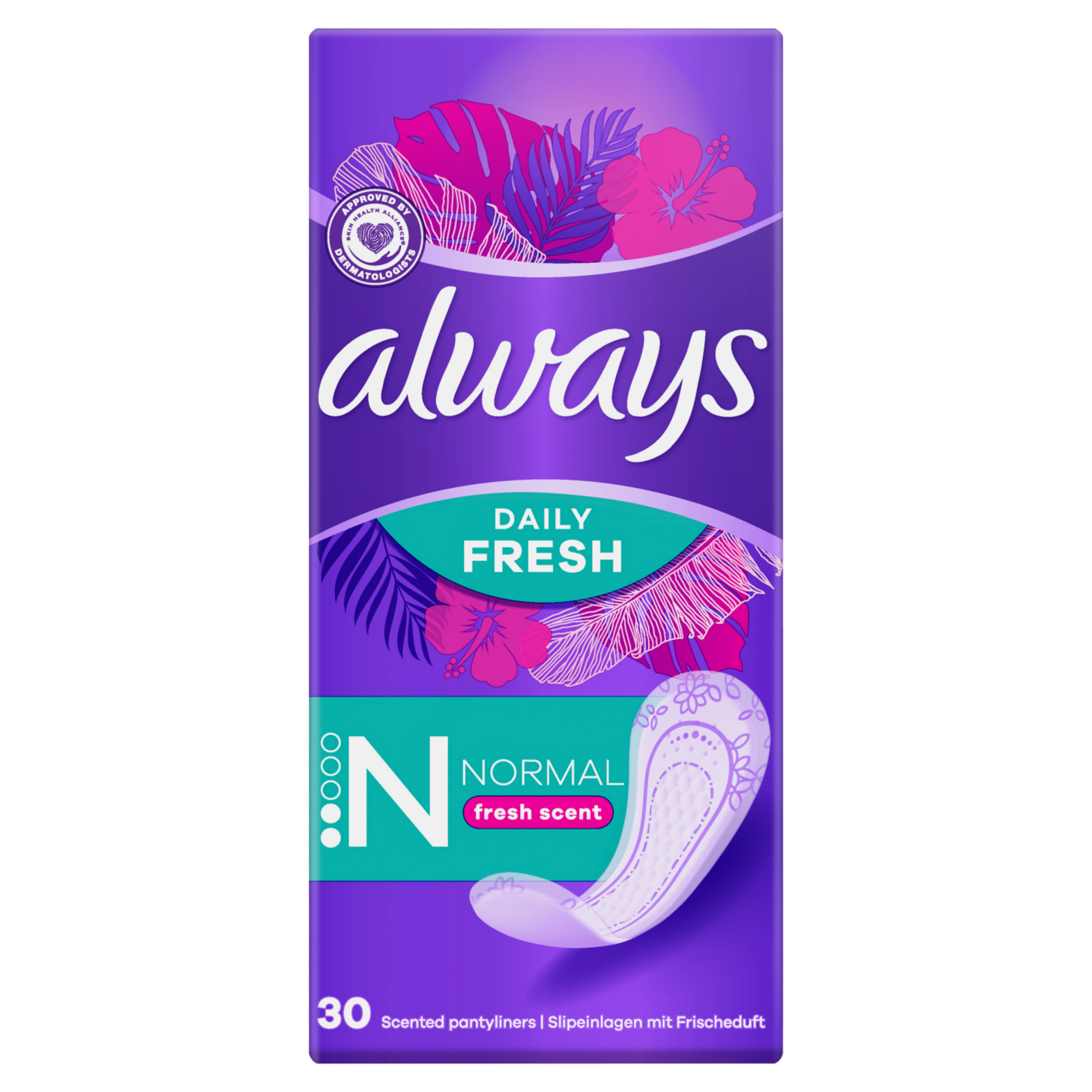 Always Dailies Fresh Scent Fresh&Protect Normal Wkładki higieniczne, 30 sztuk zdjęcie