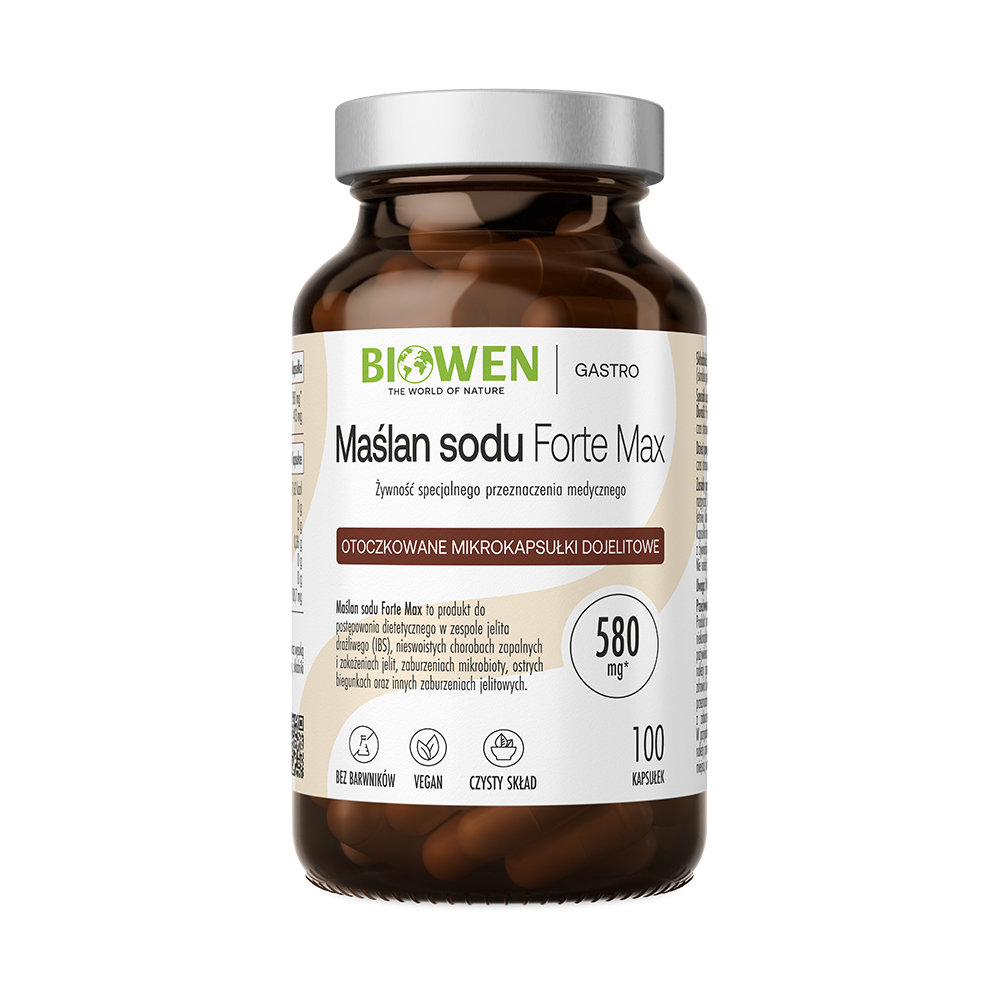 Biowen Maślan Sodu Forte Max, 100 kapsułek