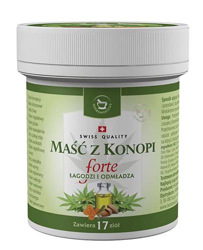HERBAMEDICUS Maść z konopi forte - 125 ml. Do suchej i łuszczącej się skóry. zdjęcie