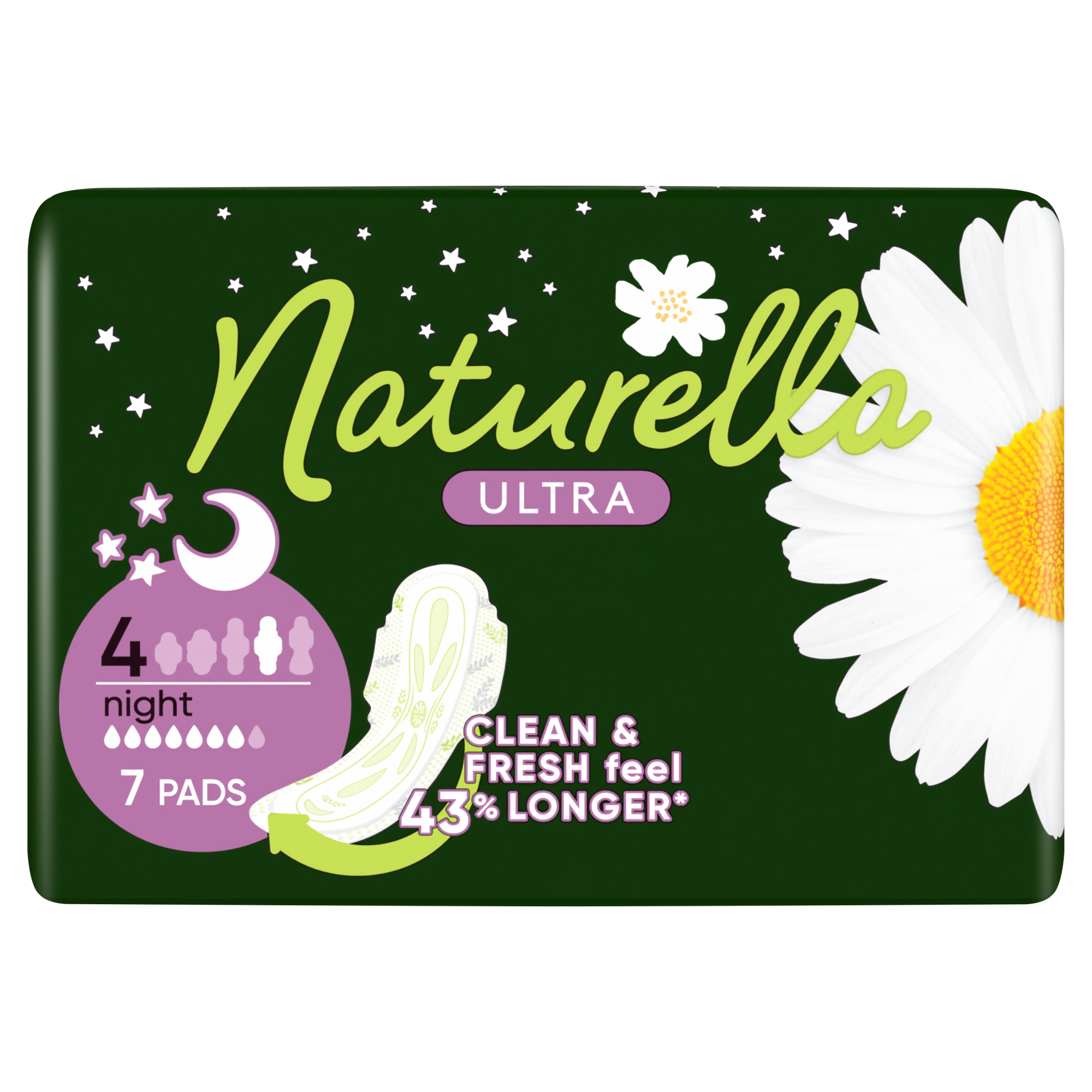 Naturella Ultra Night Podpaski ze skrzydełkami, 7 sztuk zdjęcie