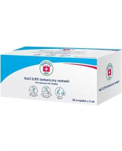 Apteczka ABC Sól fizjologiczna NaCl 0,9% 50 ampułek x 5 ml zdjęcie