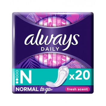 Always Dailies Normal To Go Wkładki higieniczne, 20 sztuk