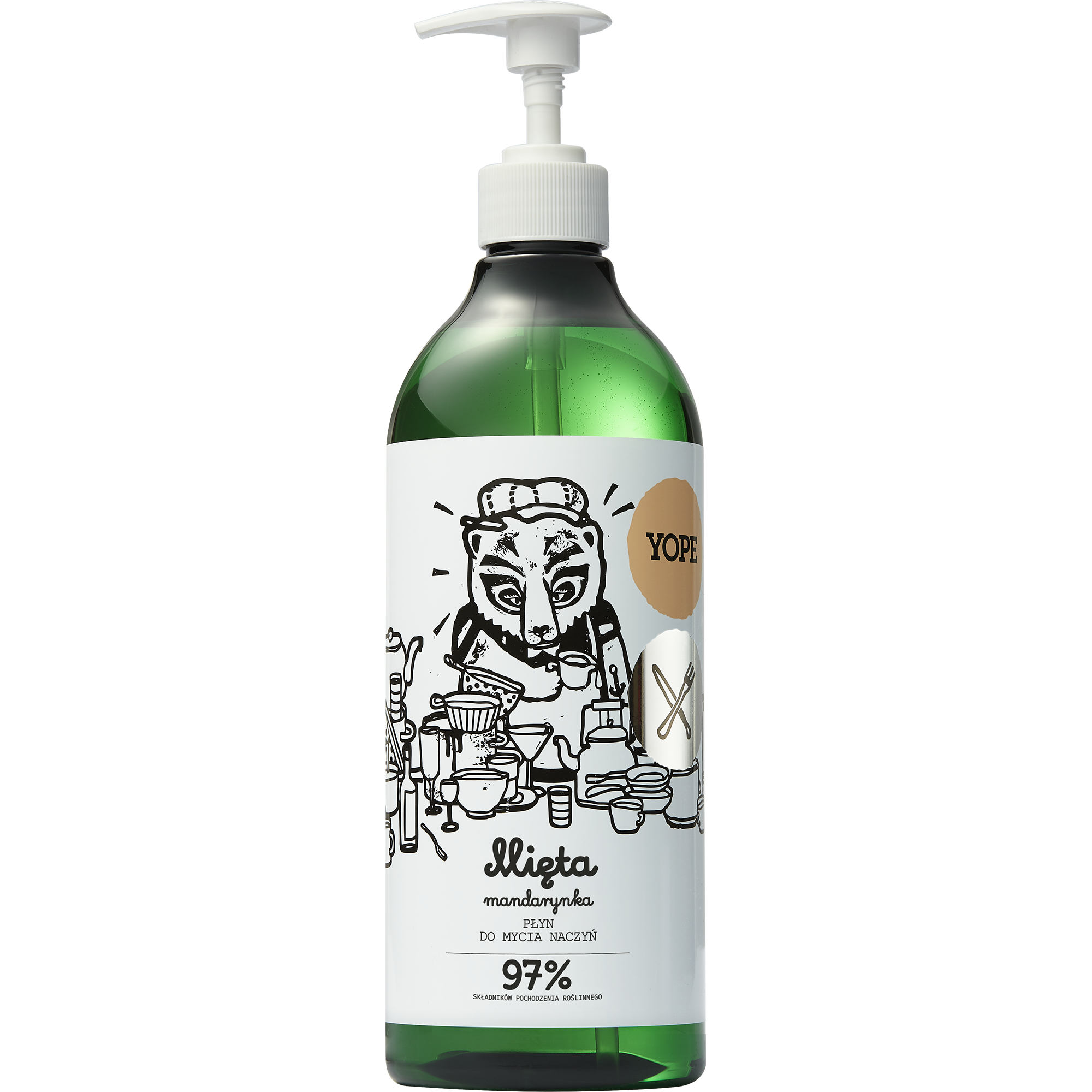 Yope Płyn do naczyń mięta i mandarynka, 750 ml zdjęcie