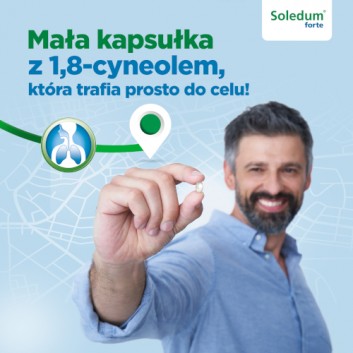 Soledum forte, 200 mg, kapsułki dojelitowe miękkie, 20 szt.