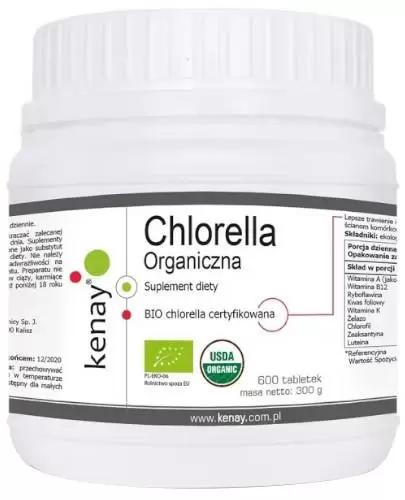 Kenay Chlorella Organiczna 600 tabletek zdjęcie