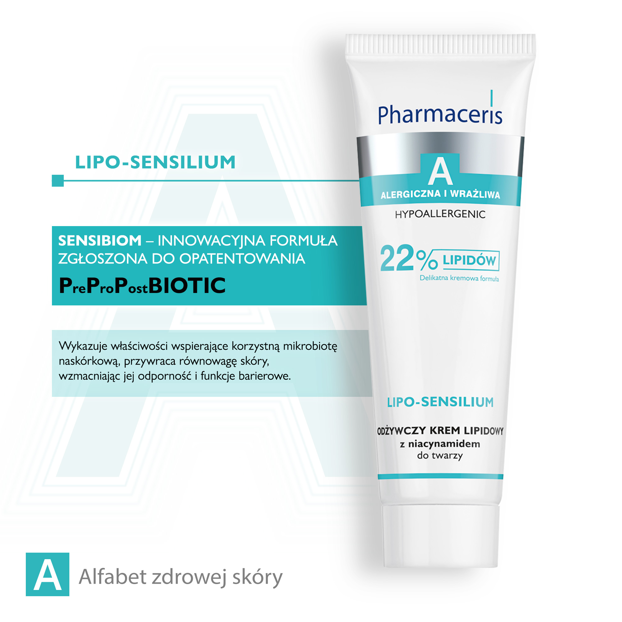 PHARMACERIS A LIPO-SENSILIUM, multilipidowy krem odżywczy do twarzy, 50 ml
