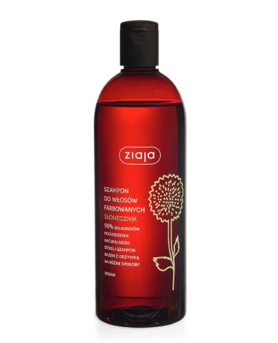 Ziaja Słonecznikowy szampon do włosów farbowanych, 500 ml zdjęcie