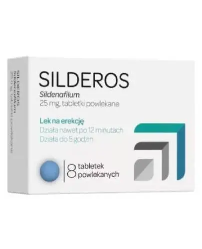 Silderos, 25 mg, 8 tabletek powlekanych zdjęcie