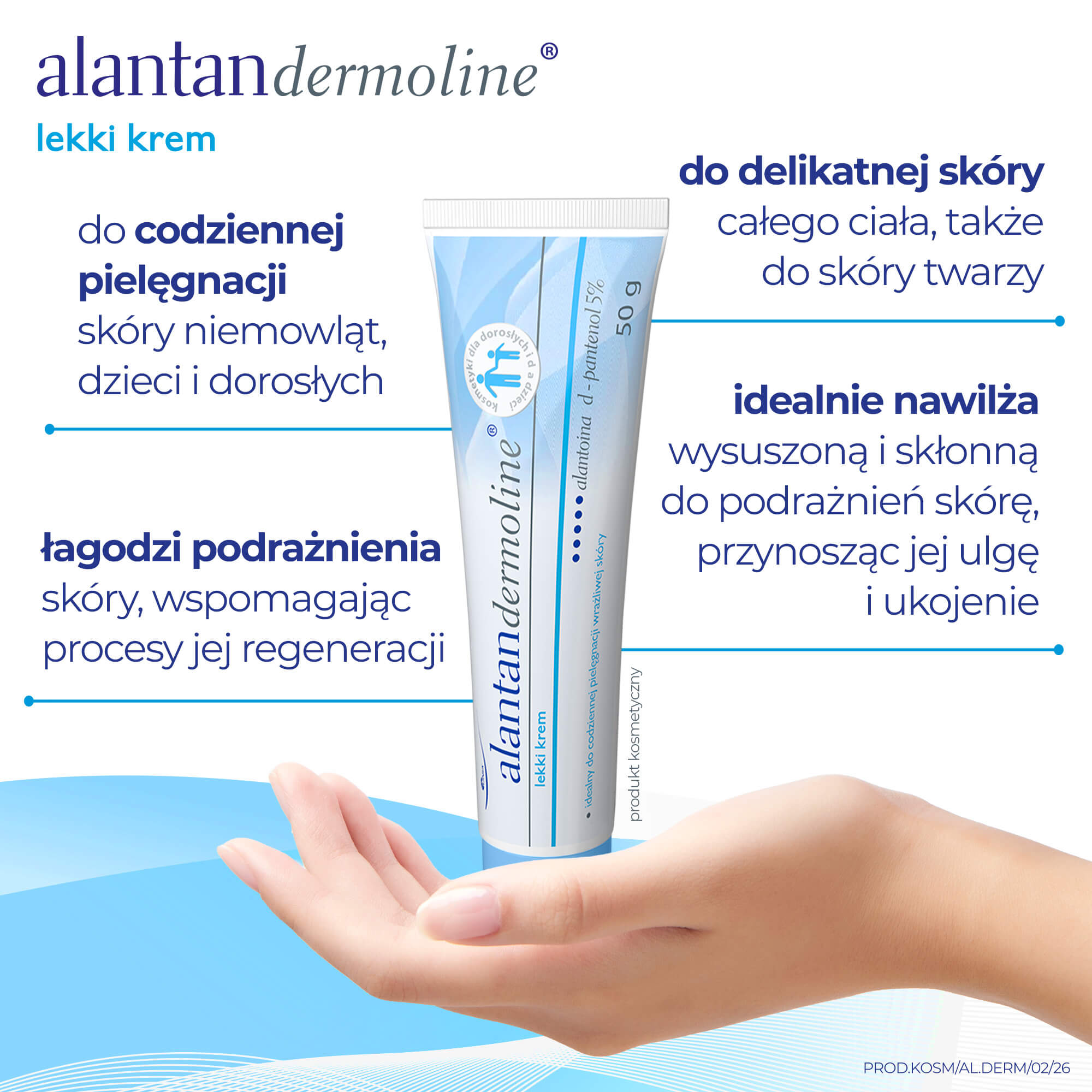 Alantandermoline, krem lekki 50 g