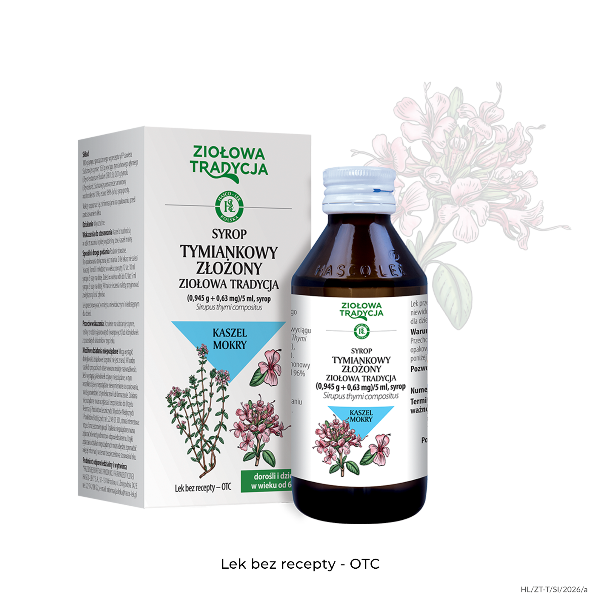 Zioła Tradycja syrop tymiankowy złożony 0,945 g + 0,63 mg/5 ml syrop 125 g