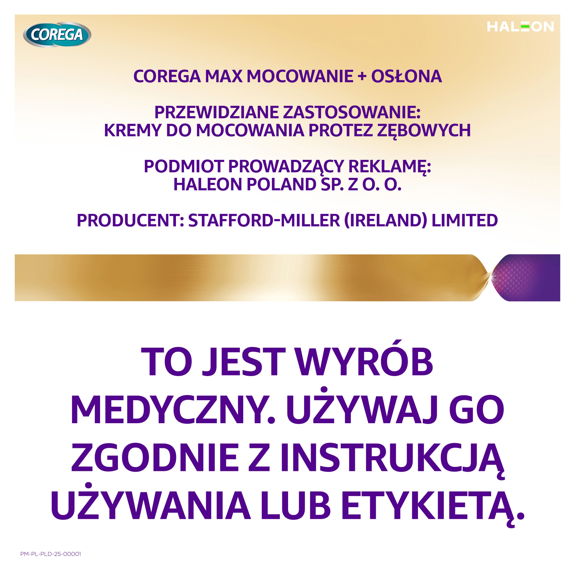 Corega Max Osłona krem mocujący do protez zębowych 40 g