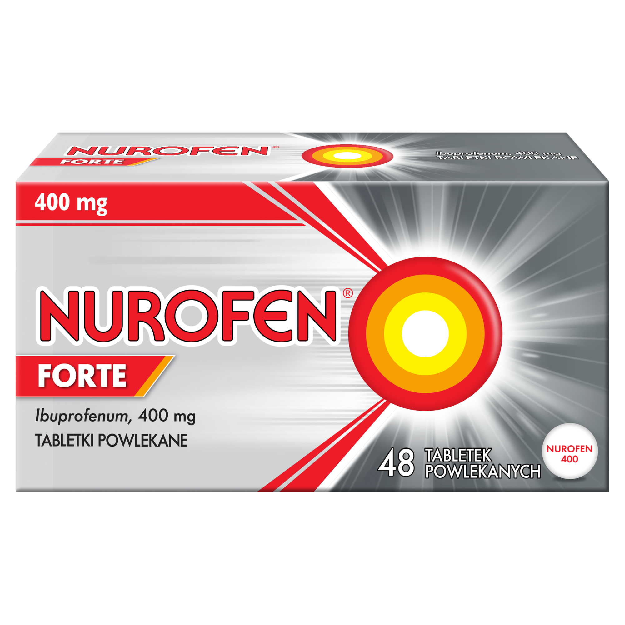Nurofen Forte 400 mg 48 tabletek powlekanych zdjęcie